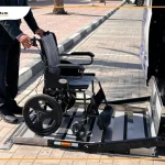Under Vehicle Lift used by wheelchair users to enter car in Dubai