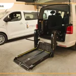 Wheelchair lift in mini van