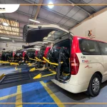 Wheelchair lift installed for Dubai Taxi company by Manafeth