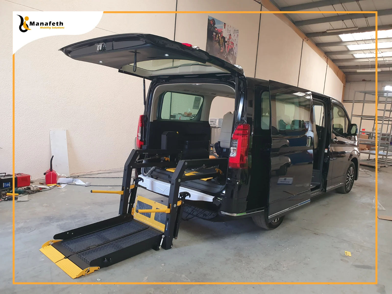 1050 BraunAbility E-Series Wheelchair Lift Installed in Toyota Granvia
