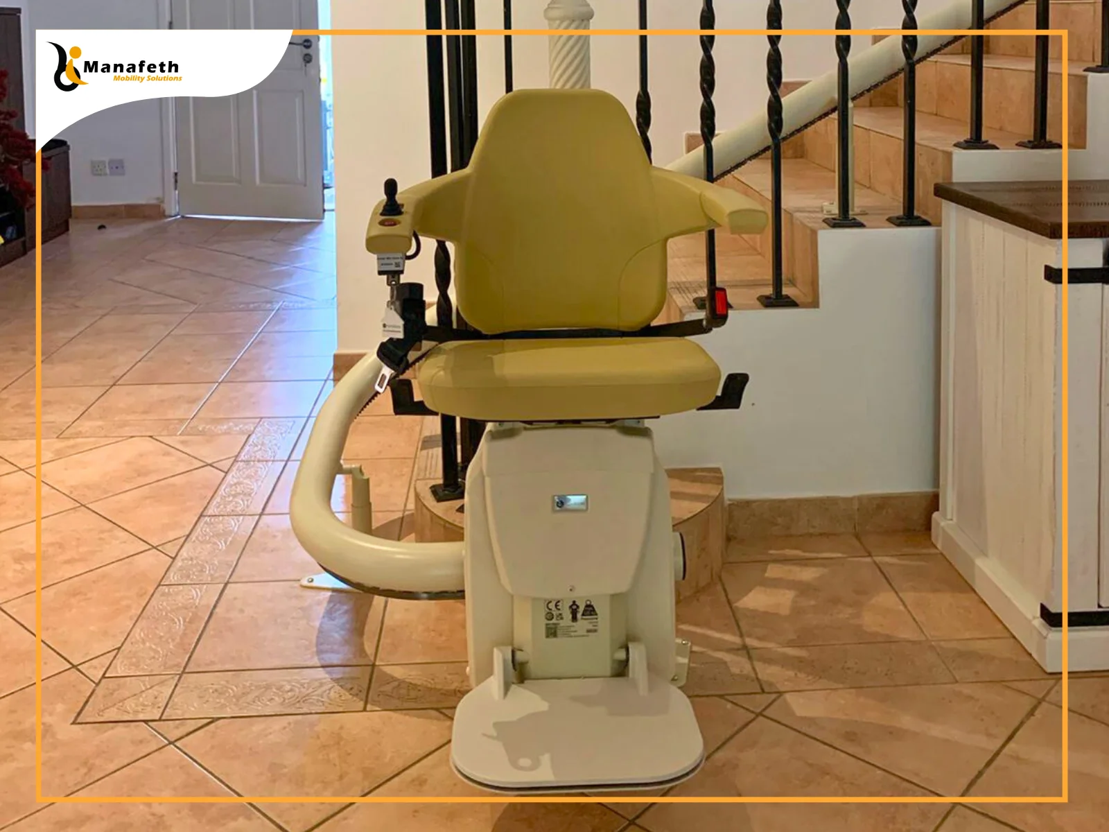 Freecurve Stairlift at AL-Reem Island, Abu Dhabi