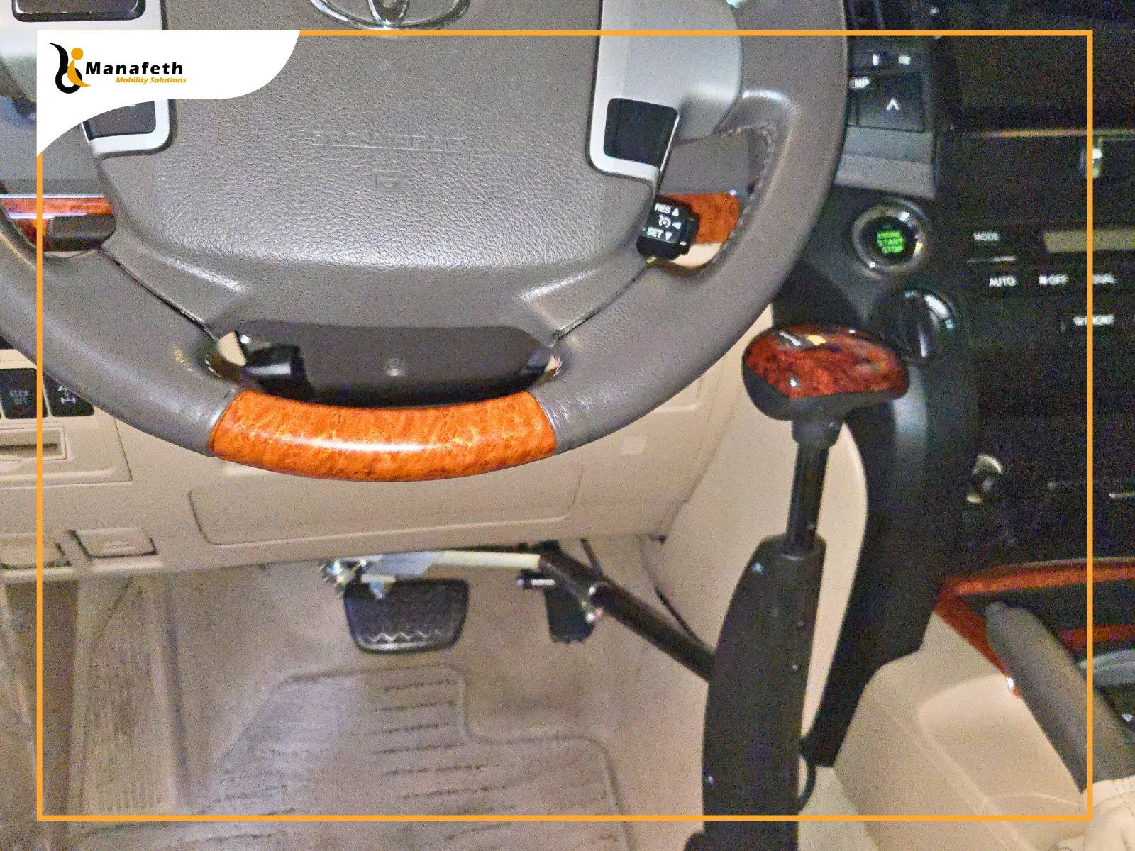Carospeed Menox Hand control in Toyota Land Cruiser