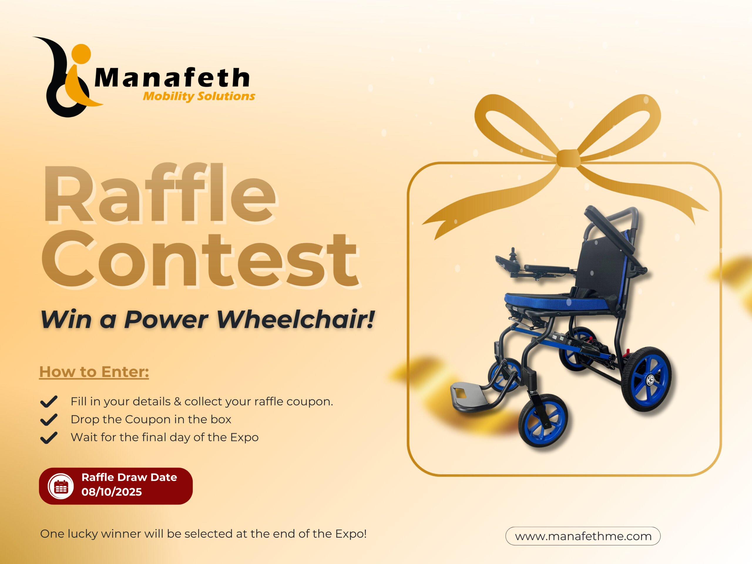 Enjoy Free gifts from Manafeth Mobility Solutions at AccessAbilities Expo