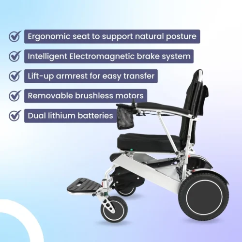 LUMI® MAX – Lightweight Foldable Electric Wheelchair 6