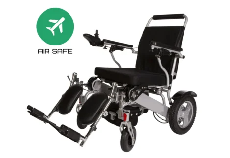 Electric Foldable wheelchair Heavy Duty with Elevating Legrest