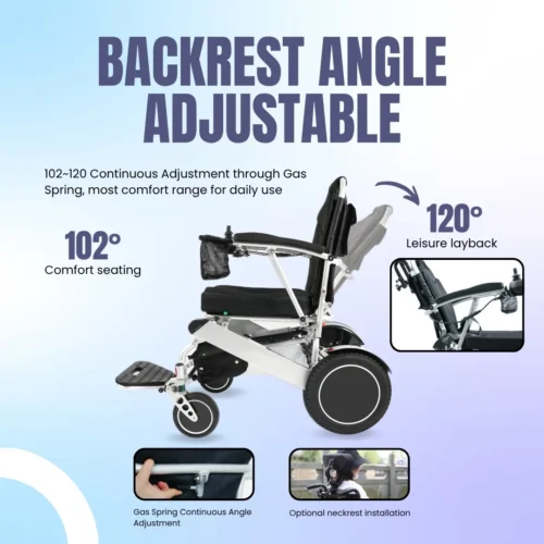 LUMI® MAX – Lightweight Foldable Electric Wheelchair 7