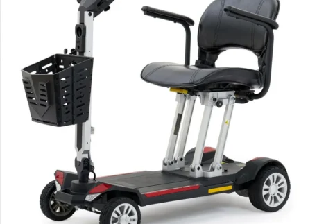 Foldable 4 wheel electric scooter