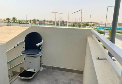 Outdoor Handicare Curved Stairlift - Dubai South