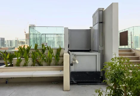 Outdoor Stair Platform Lift - JVC Dubai