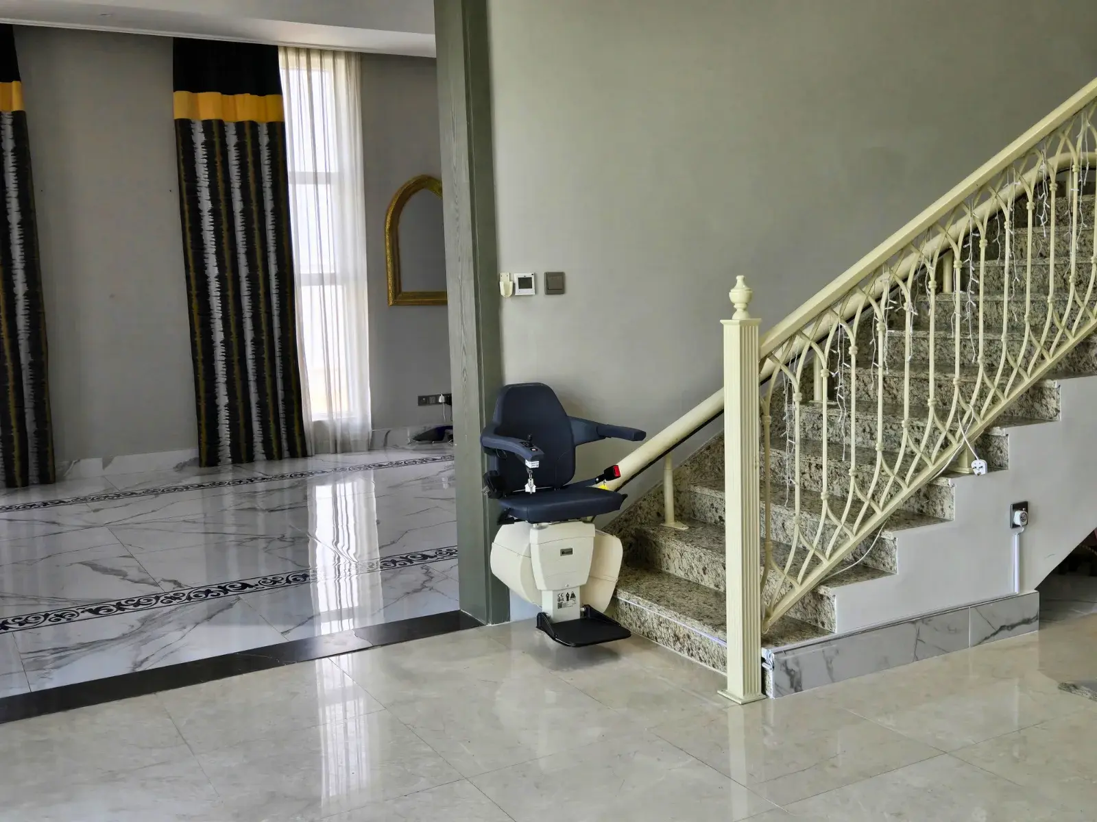 Handicare Curved chair lift for stairs - Al Quoz Villa - Image 8