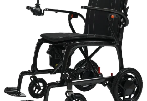 Portable motorized electric wheelchair - Lightweight Carbon Fibre
