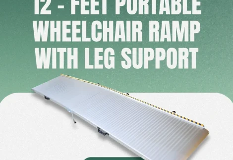 12 Feet Portable Ramp with Leg Support