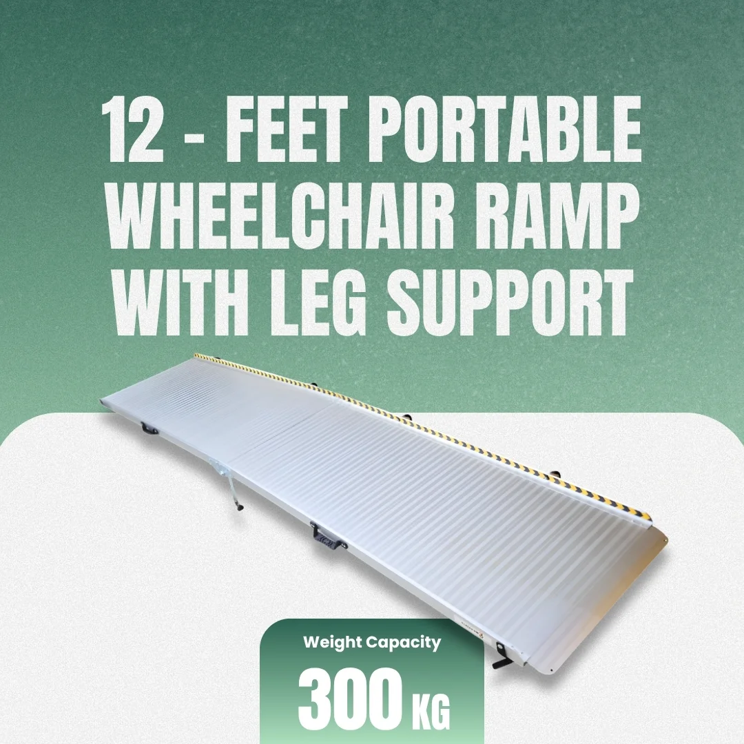 12 Feet Portable Ramp with Leg Support