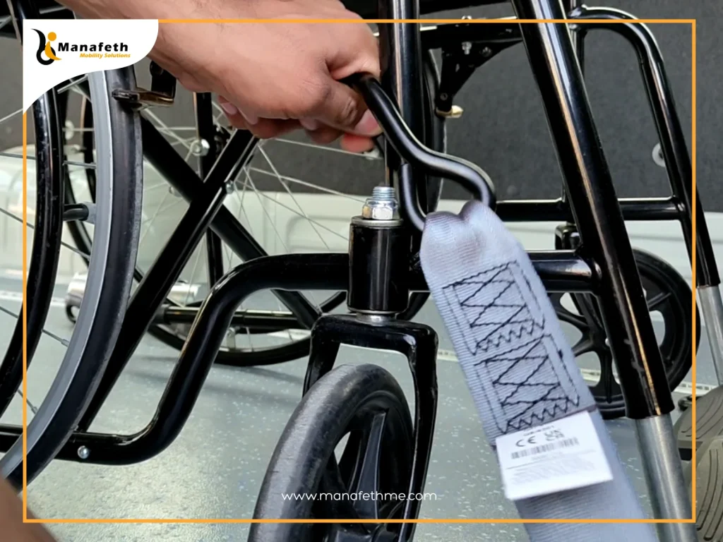 Lock the Wheelchair on All Four Sides