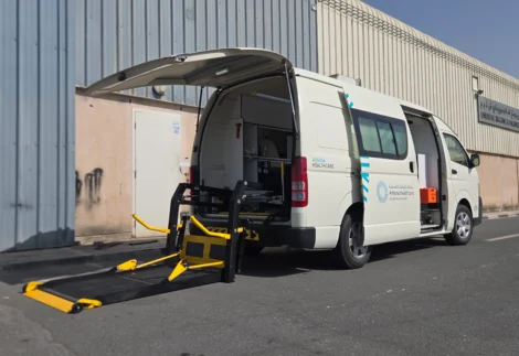 Wheelchair lift for ambulance