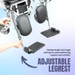 LUMI® MAX PLUS – Lightweight Foldable Wheelchair with Elevating Legrest 4