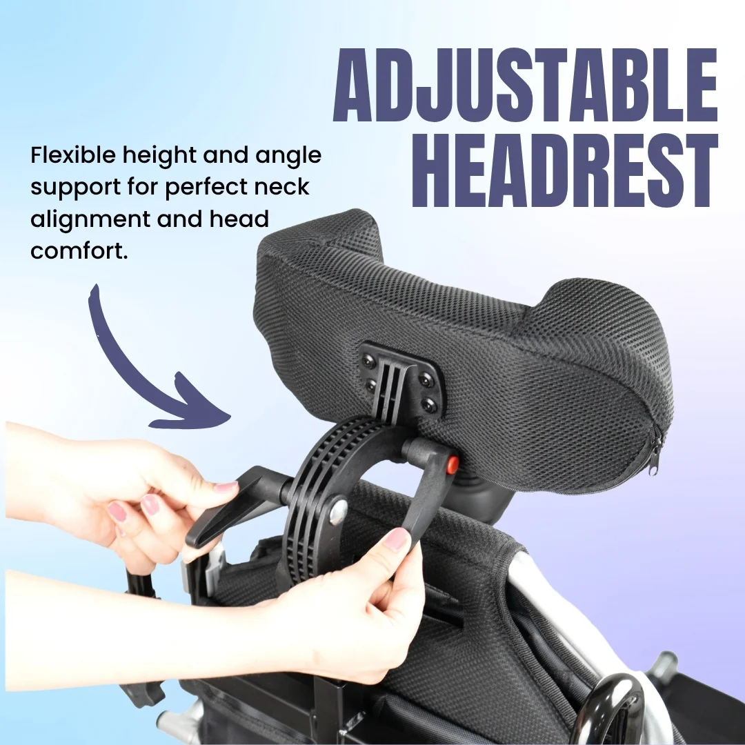 LUMI® MAX PLUS - Lightweight Foldable Wheelchair with Elevating Legrest - Image 4