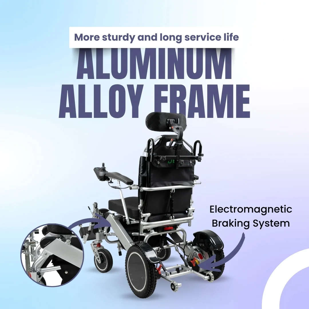 LUMI® MAX PLUS - Lightweight Foldable Wheelchair with Elevating Legrest - Image 8