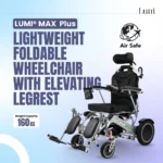 LUMI® MAX PLUS – Lightweight Foldable Wheelchair with Elevating Legrest 2