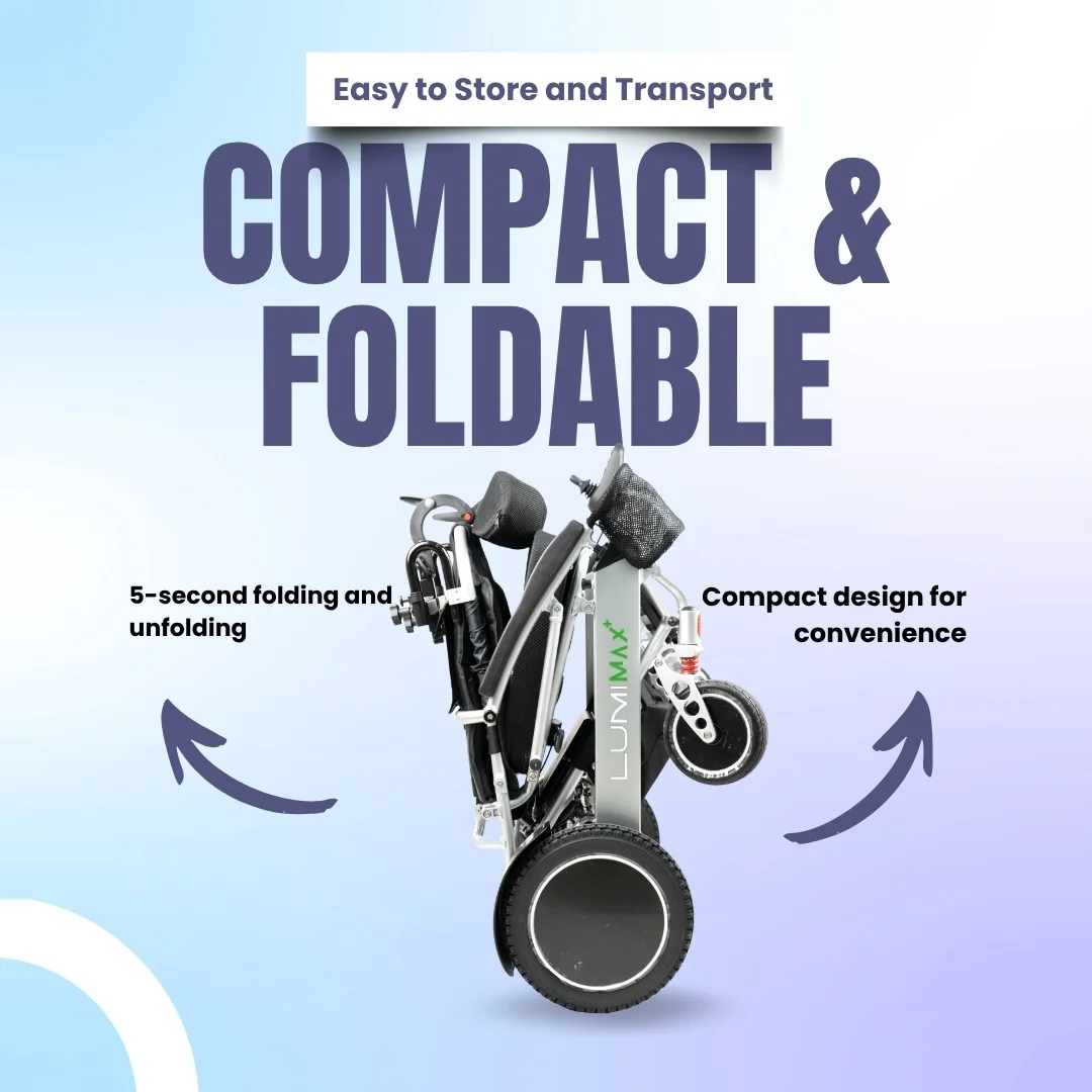 LUMI® MAX PLUS - Lightweight Foldable Wheelchair with Elevating Legrest - Image 6