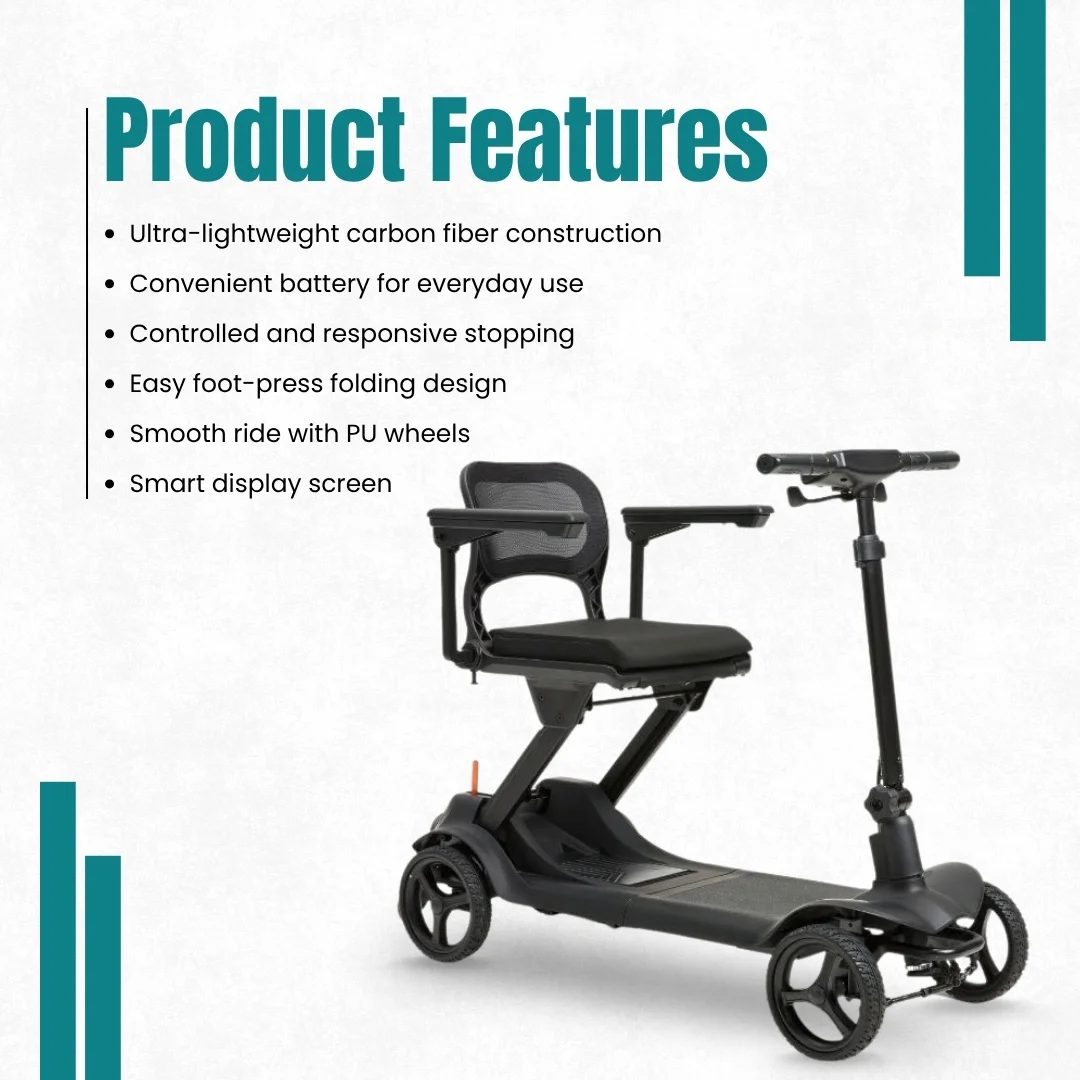 Carbon Fiber Outdoor mobility scooter for disabled Dubai
