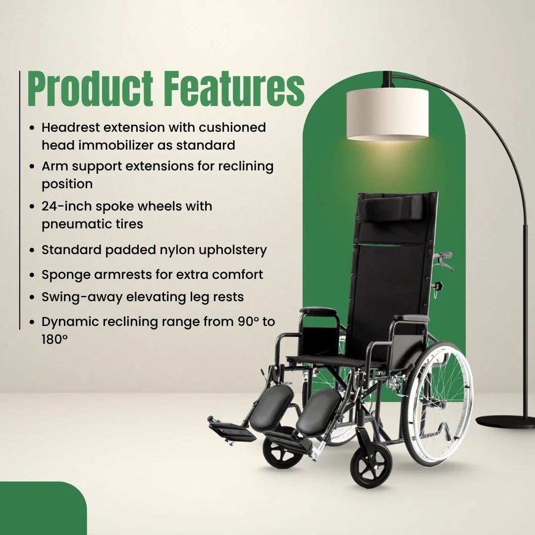 Recliner Wheelchair for disabled person