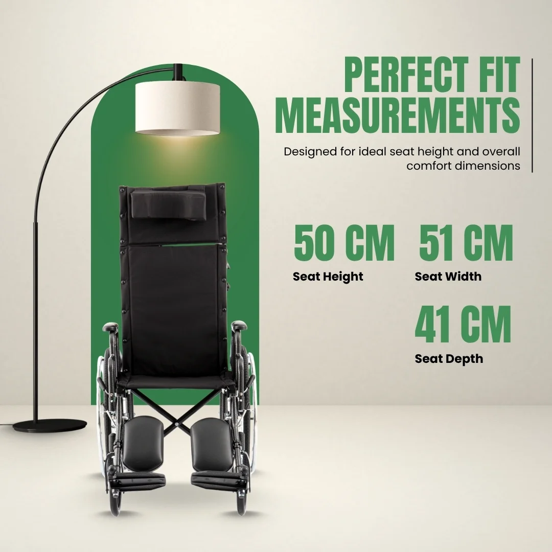 Manual standard reclining wheelchair