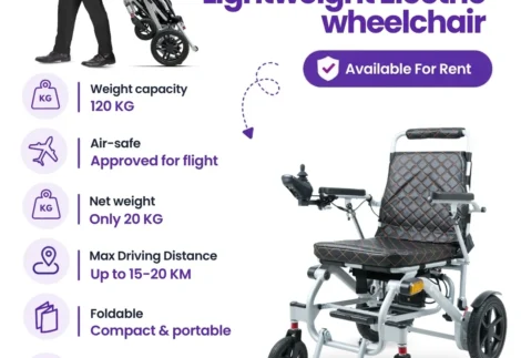 Lightweight Electric wheelchair for Rent