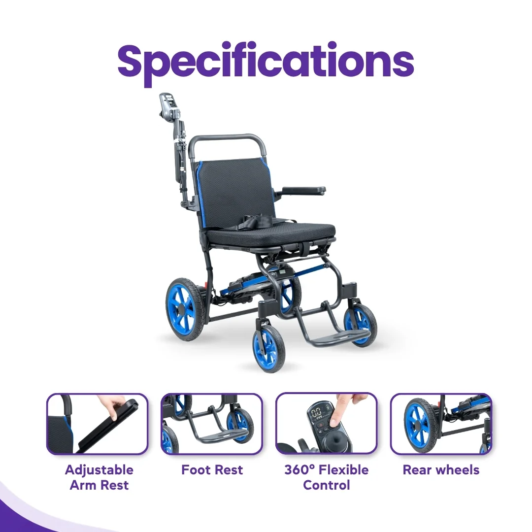 Lightweight Foldable Power Chair for Rent - Image 2