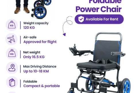 Lightweight Foldable Power Chair for Rent