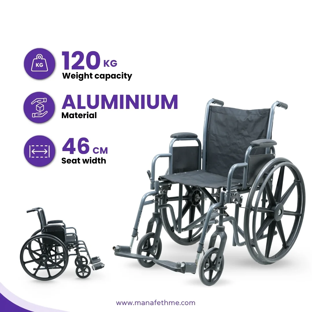 Standard Manual Wheelchair for Rent - Image 3