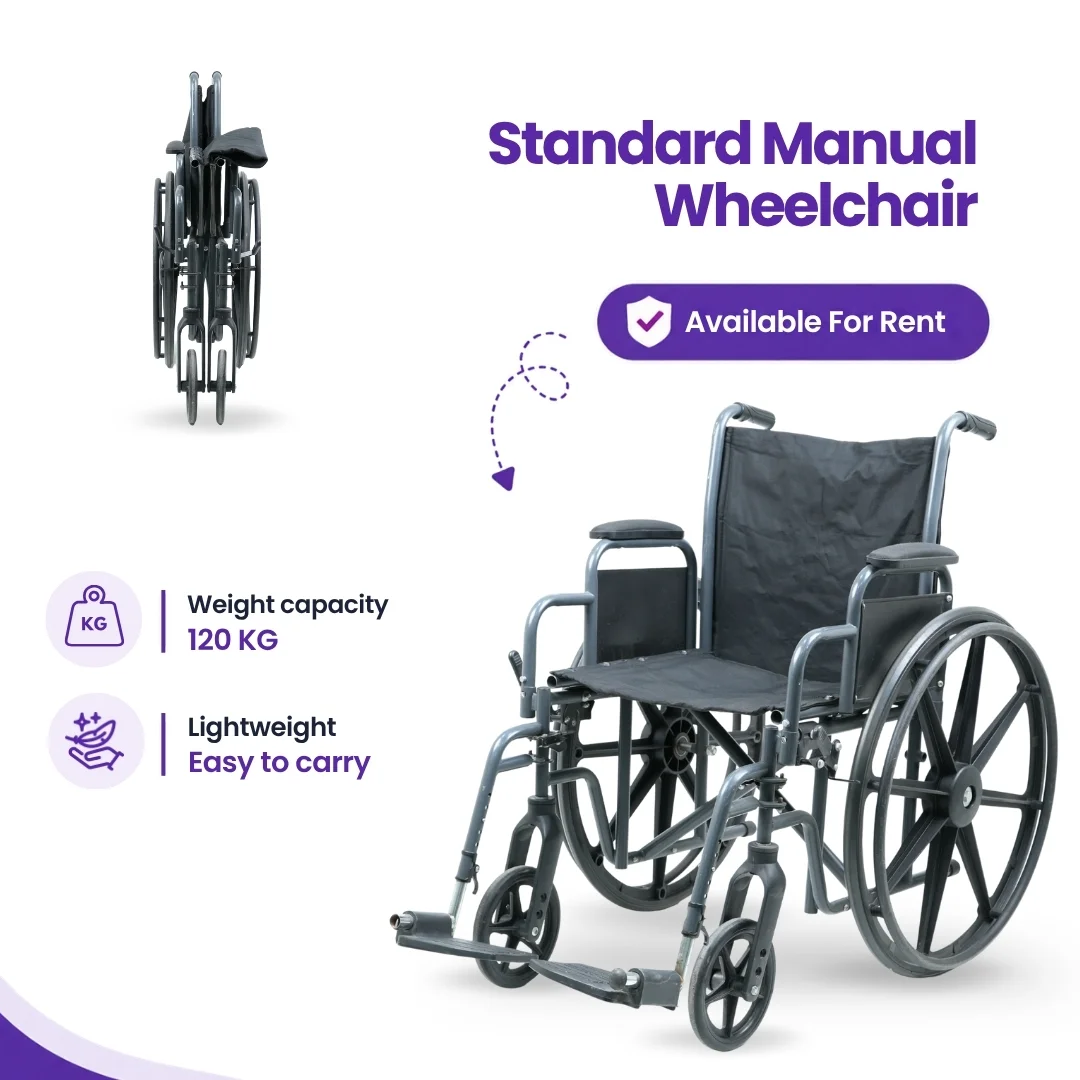 Standard Manual Wheelchair for Rent