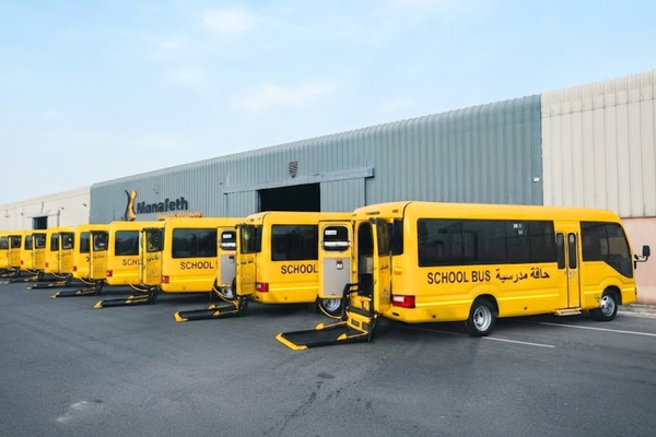 Wheelchair lift for buses