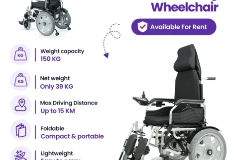 Electric Reclining Wheelchair for Rent