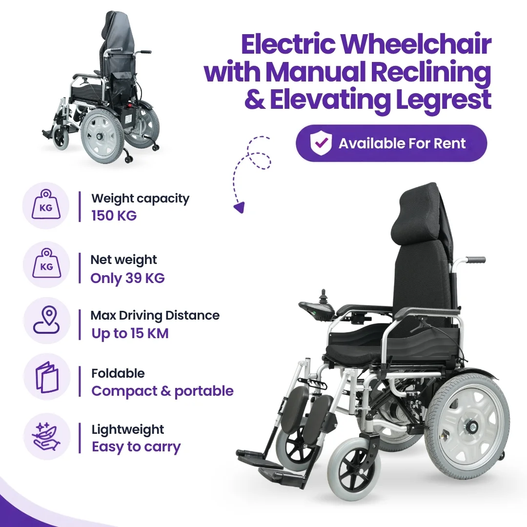 Electric Reclining Wheelchair for Rent