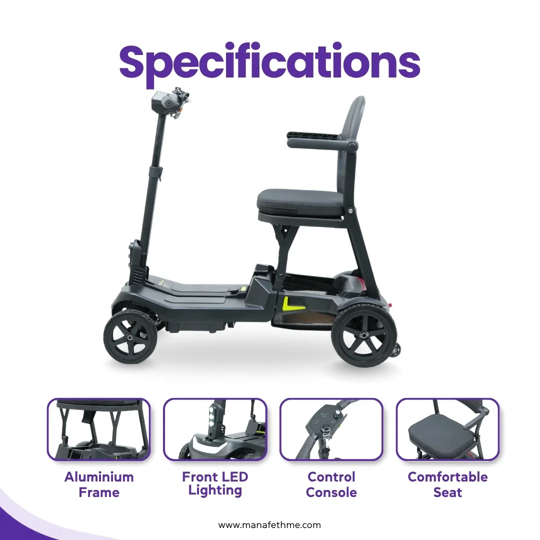Compact Lightweight Folding Electric Scooter for Rent - Image 2