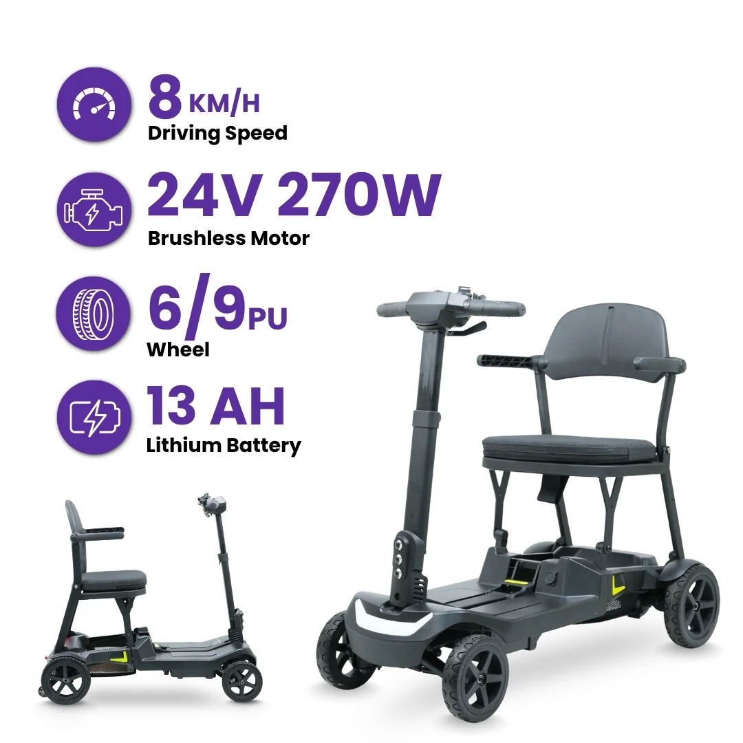 Compact Lightweight Folding Electric Scooter for Rent - Image 3