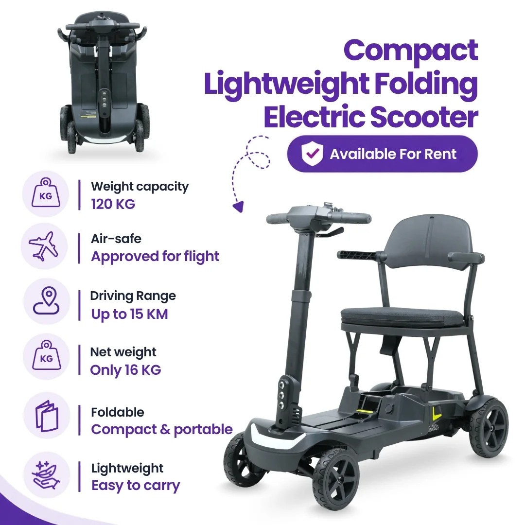 Compact Lightweight Folding Electric Scooter for Rent