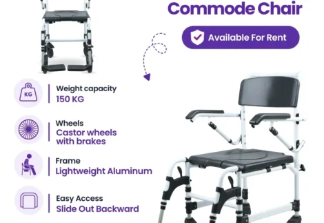 Lightweight Shower Commode Chair for Rent