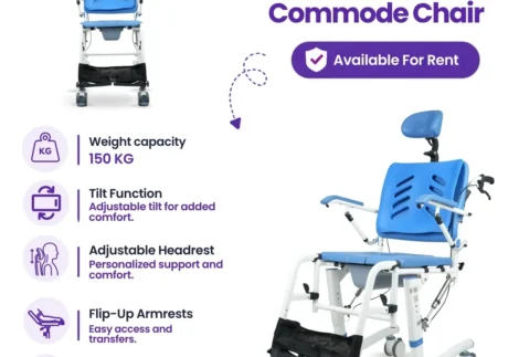 Reclining Shower Commode Chair for Rent