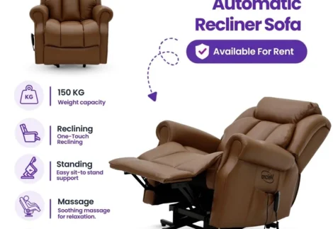 Single Motor Automatic Recliner Sofa for Rent